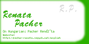 renata pacher business card